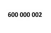 Sprzedam numer telefonu: 600 000_002