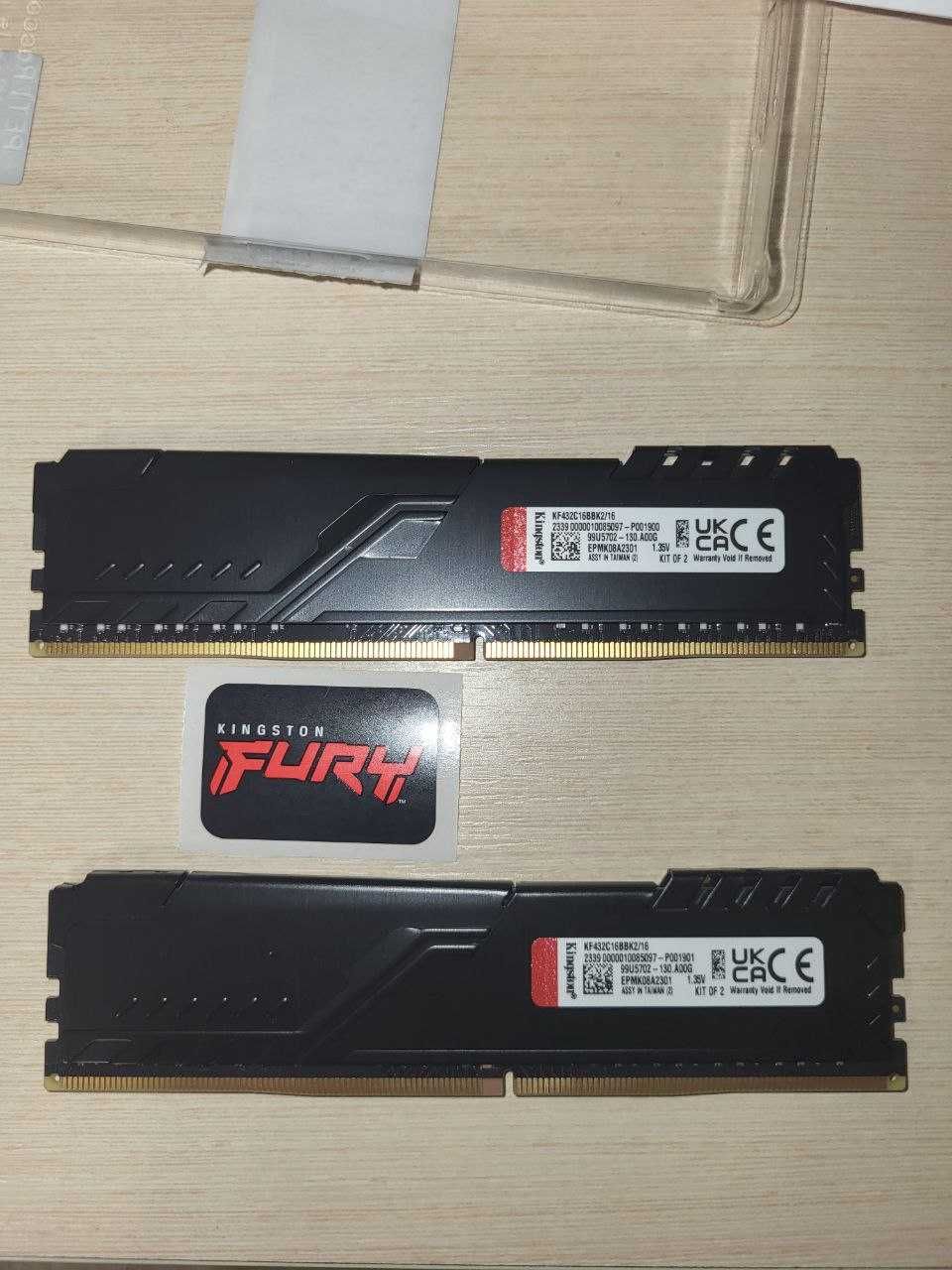 ПАМ'ЯТЬ DDR4 RAM_16GB  Fury Beast DDR4 3200