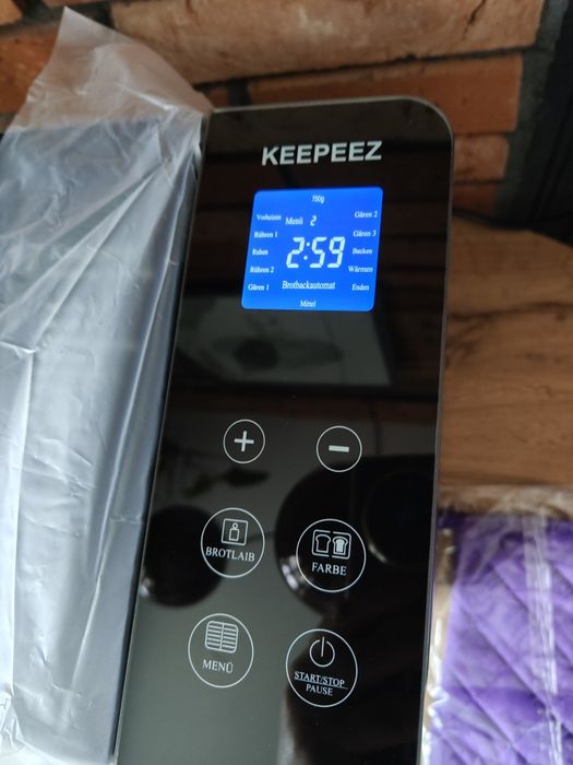 Maszyna automat do chleba KEEPEEZ 17w1 Stal nierdzewna Czarny design l