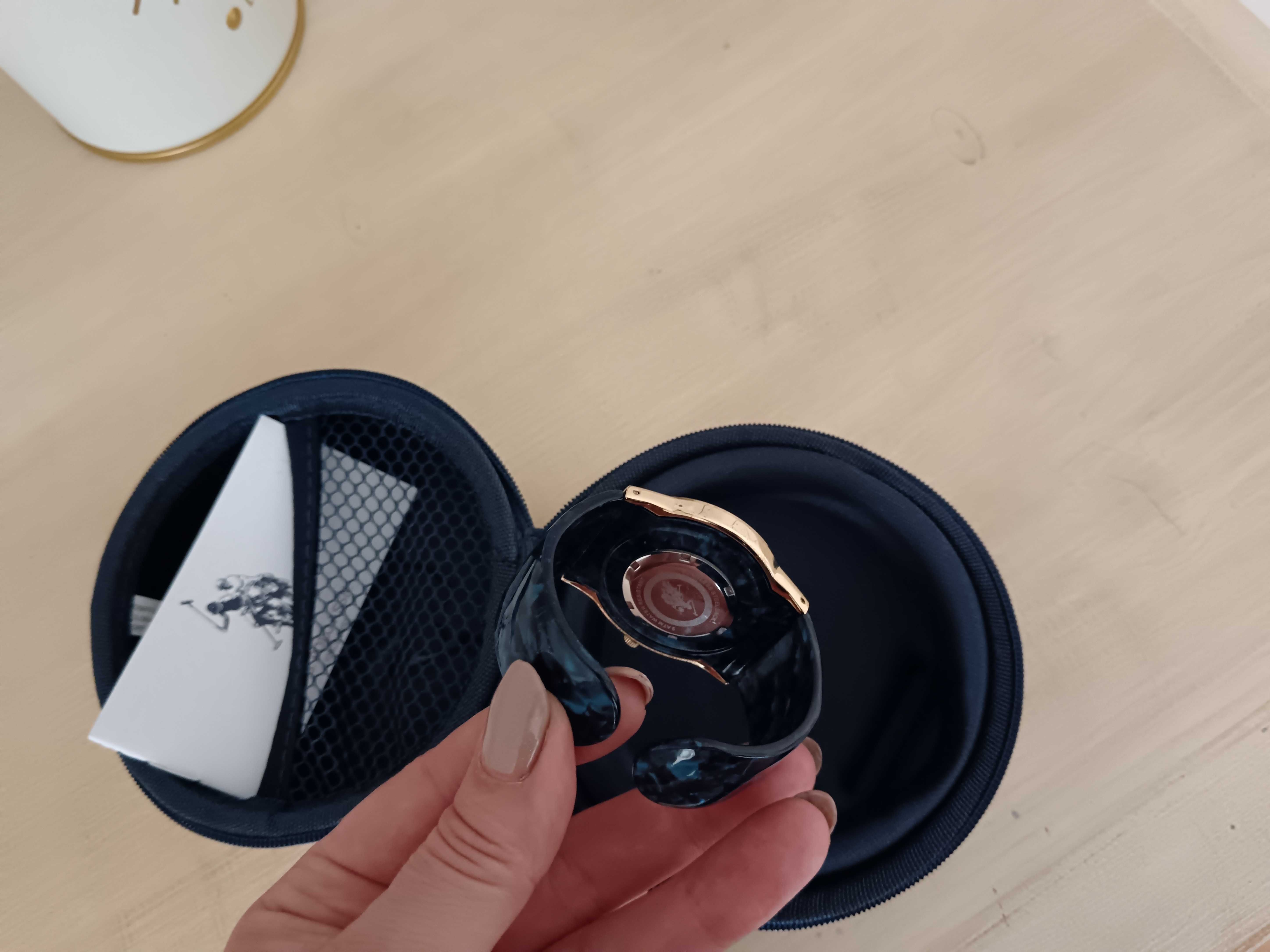 Zegarek U.S. POLO ASSN damski złoty granatowy
