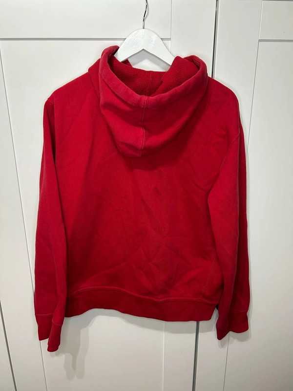 Ralph Lauren bluza rozpinana męska czerwona z kapturem L