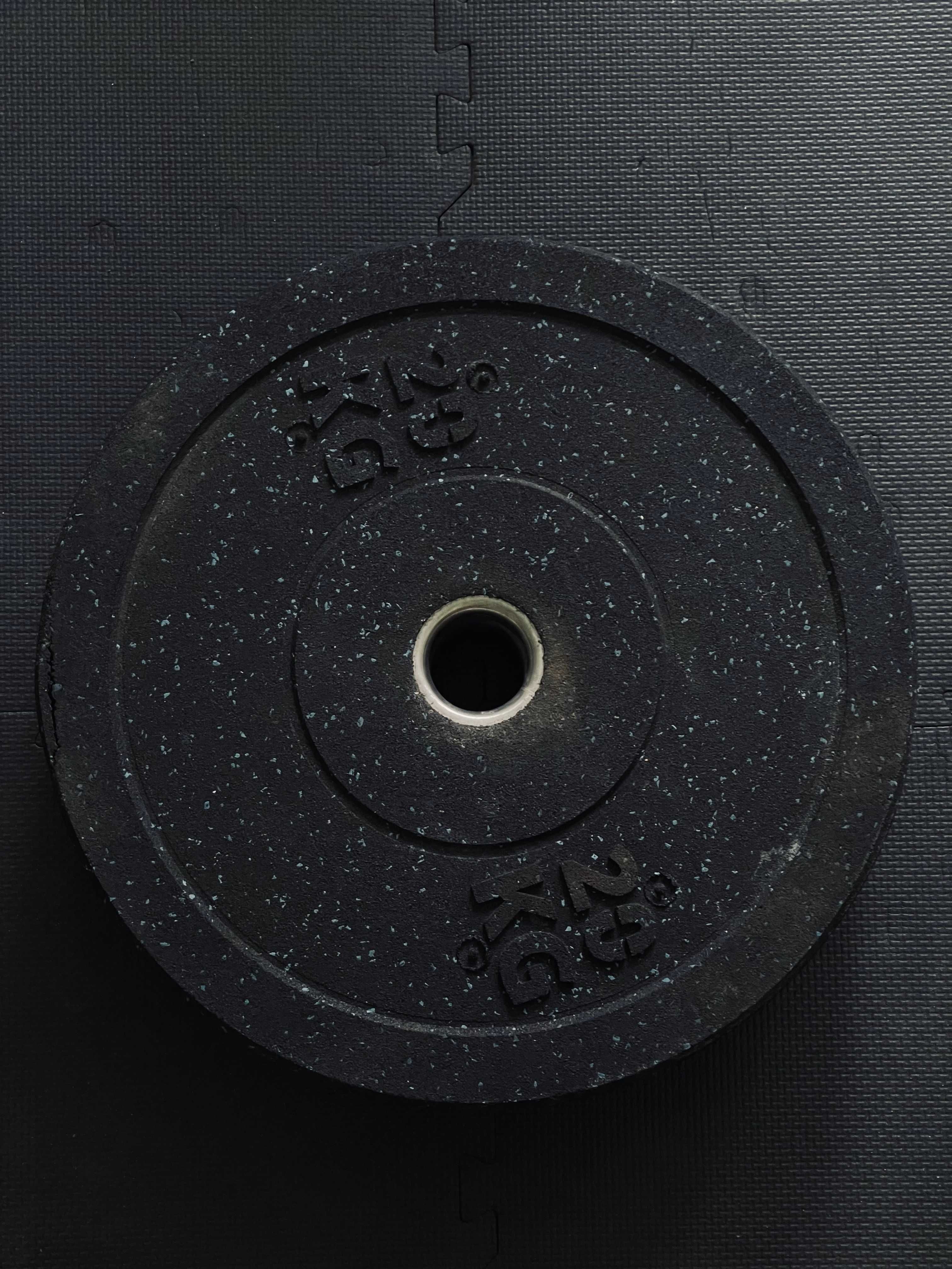 Obciążenie olimpijskie gumowe -zestaw 100 kg- Bumpery ST