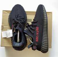 Yeezy 350 us9,5 Black Red original оригинал лето adidas 700 500 43