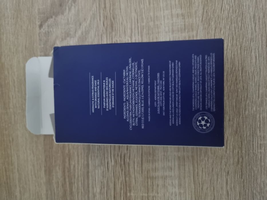 Perfume Adidas champions League individual de 100ml