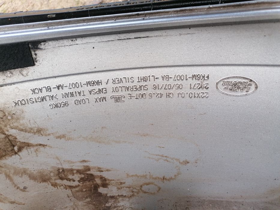 Alufelga R22 5x120 Original Land Rover Range Sport 10J ET42,