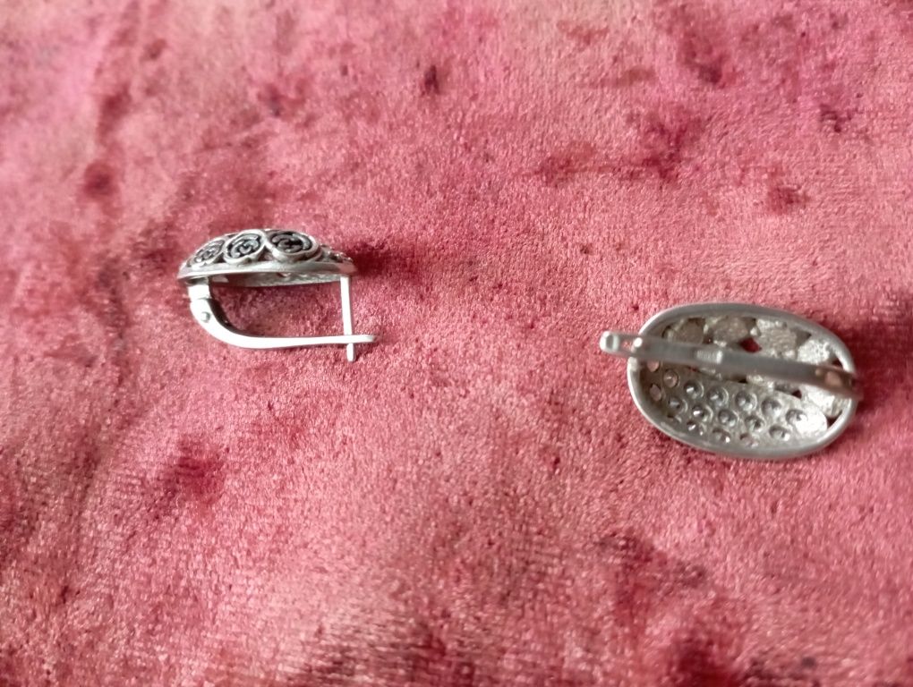 Серьги серебряные