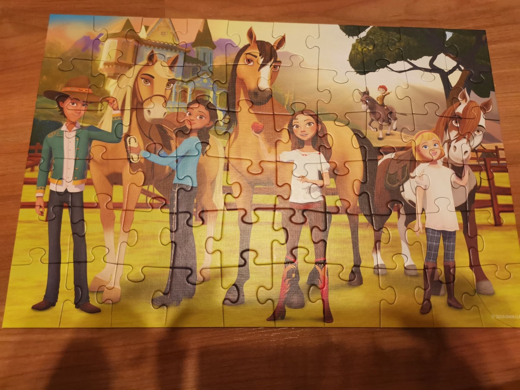 Puzzle 60 elementów, mustang z dzikiej doliny