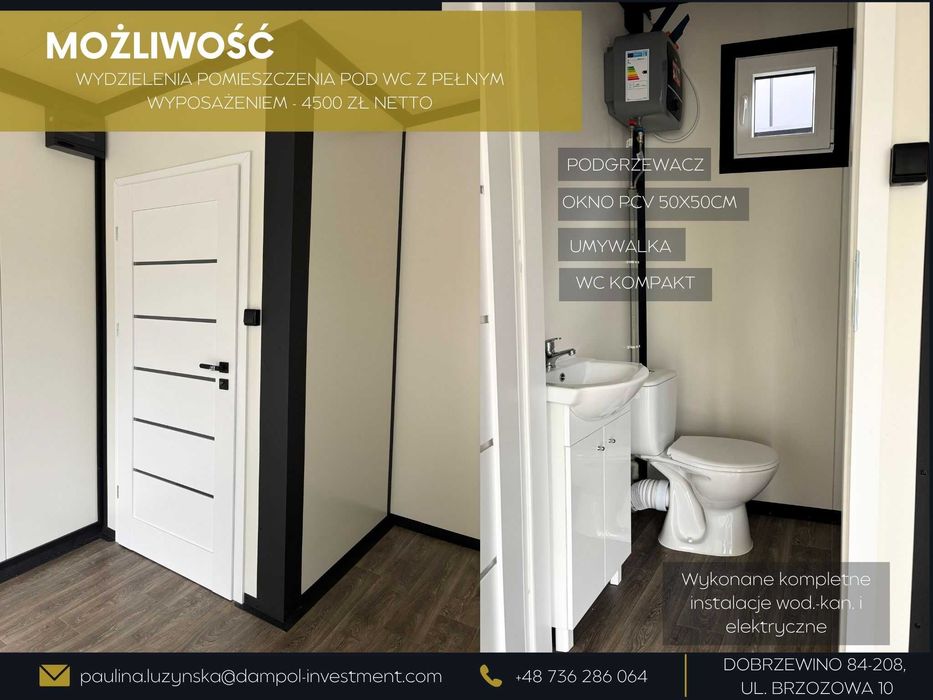 Pawilon usługowy 7x3/21m2/biuro/sklep/mobilny/domek/kontener
