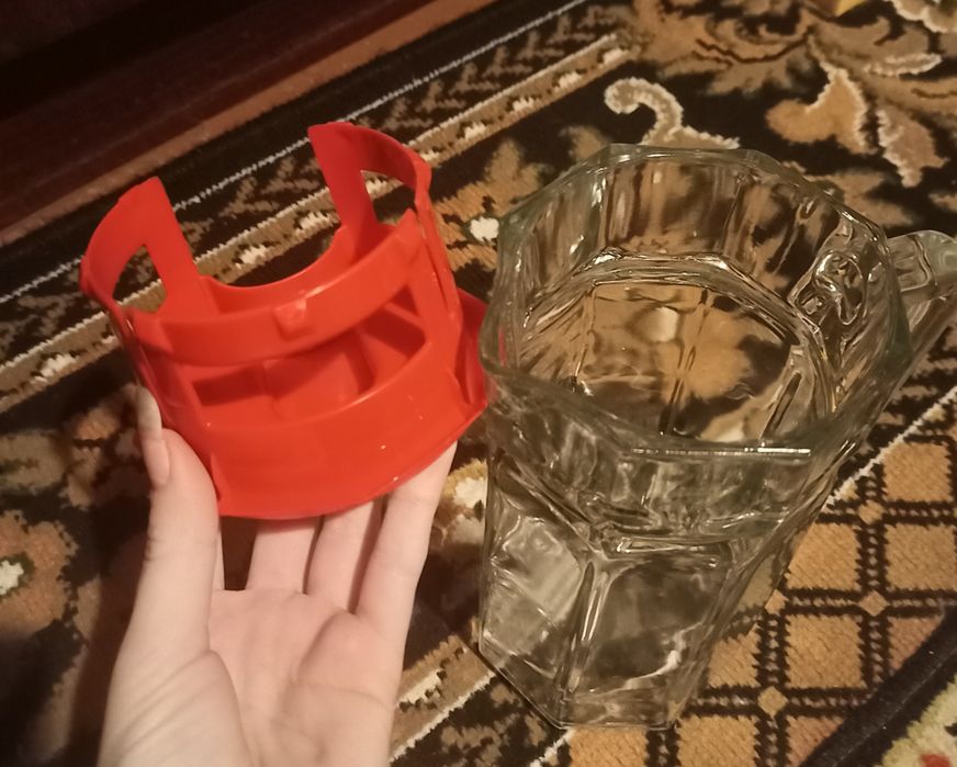 Глечик/графін скляний 1250 мл із кришкою "Kosem"