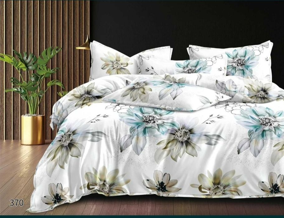 Pościel 160x200 satyna bawełniana z prześcieradłem