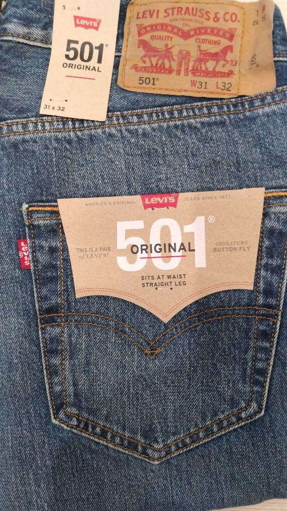 Джинсы Levi's Levis 501 502 505 510 511 512 513 514 541 550 Оригинал