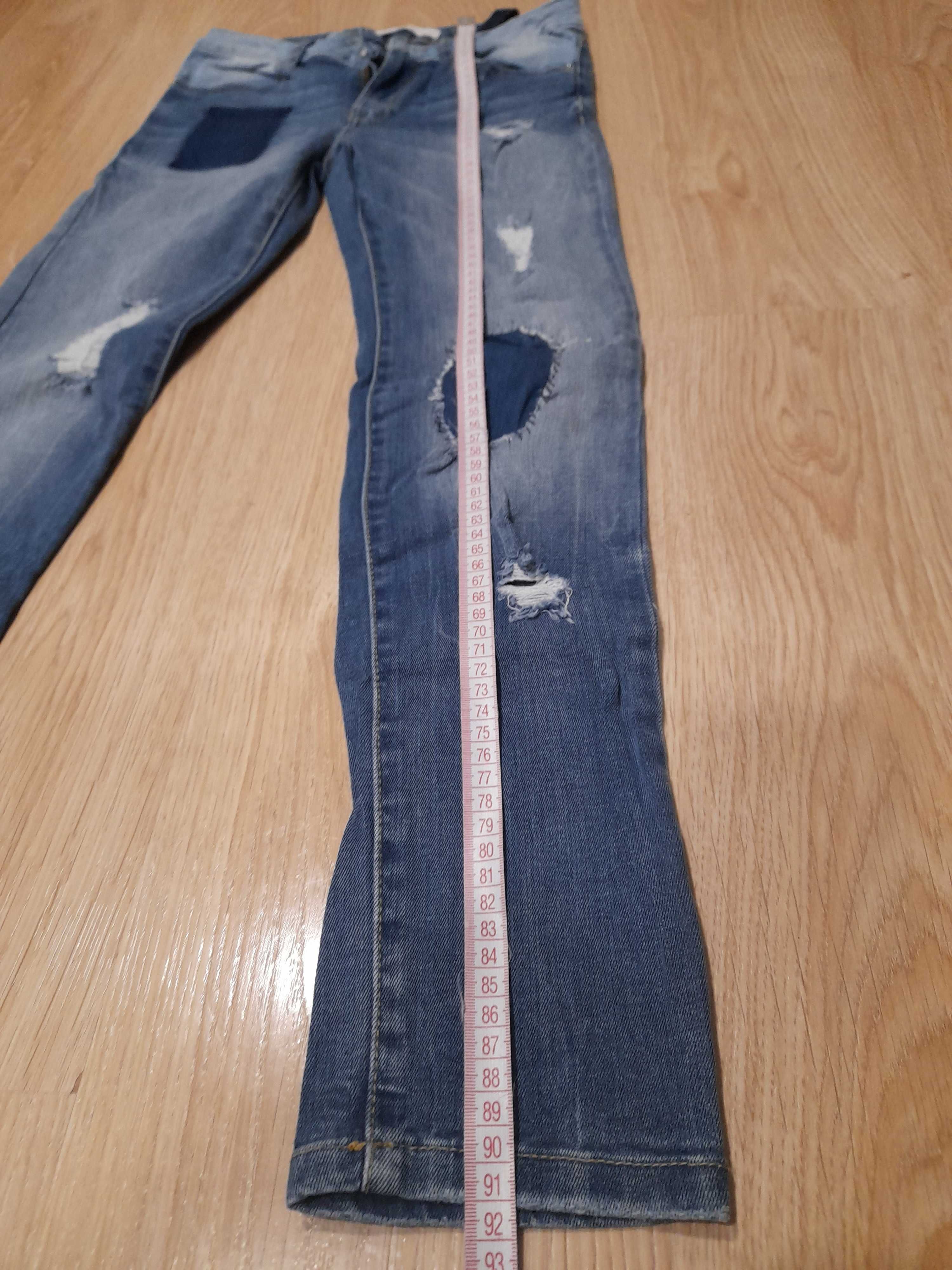 Spodnie dziewczęce jeansowe Zara  rozm. 152 cm