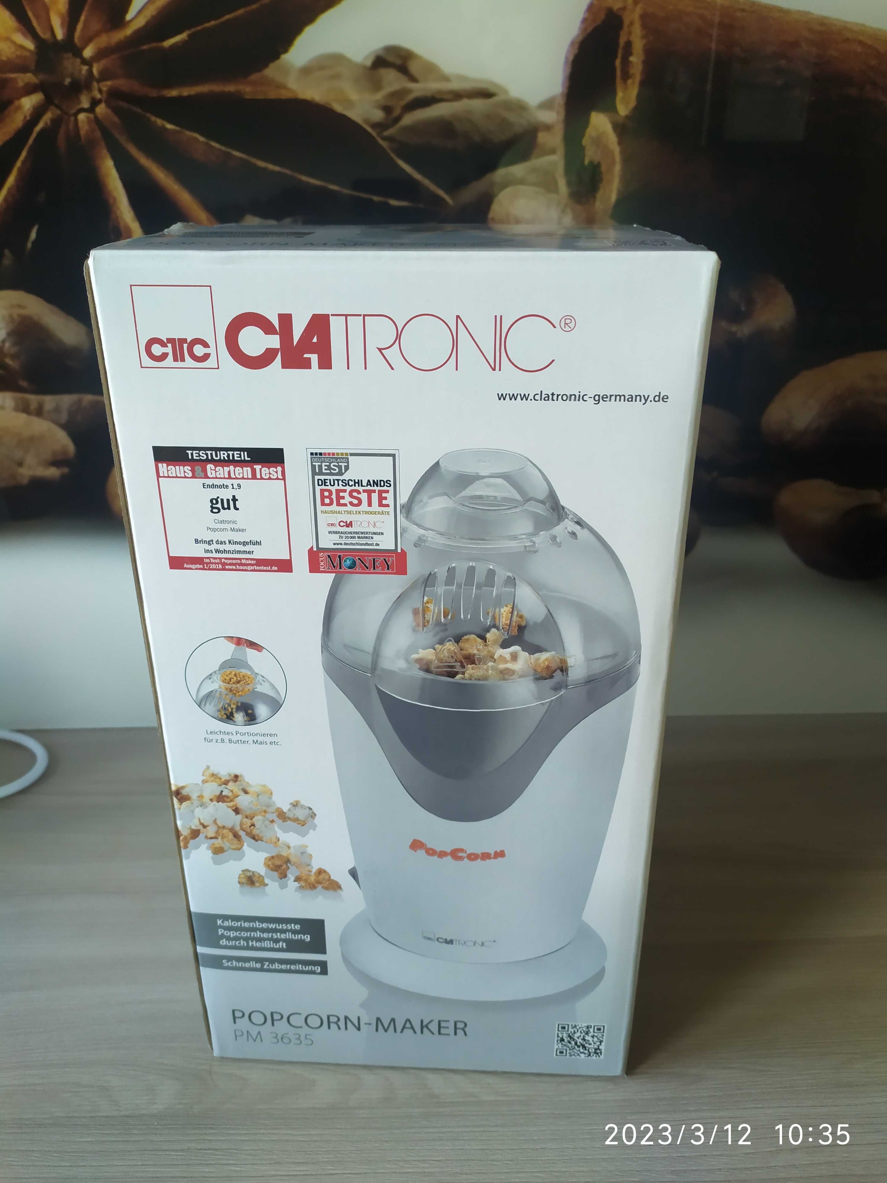Urządzenie do popcornu Nowe