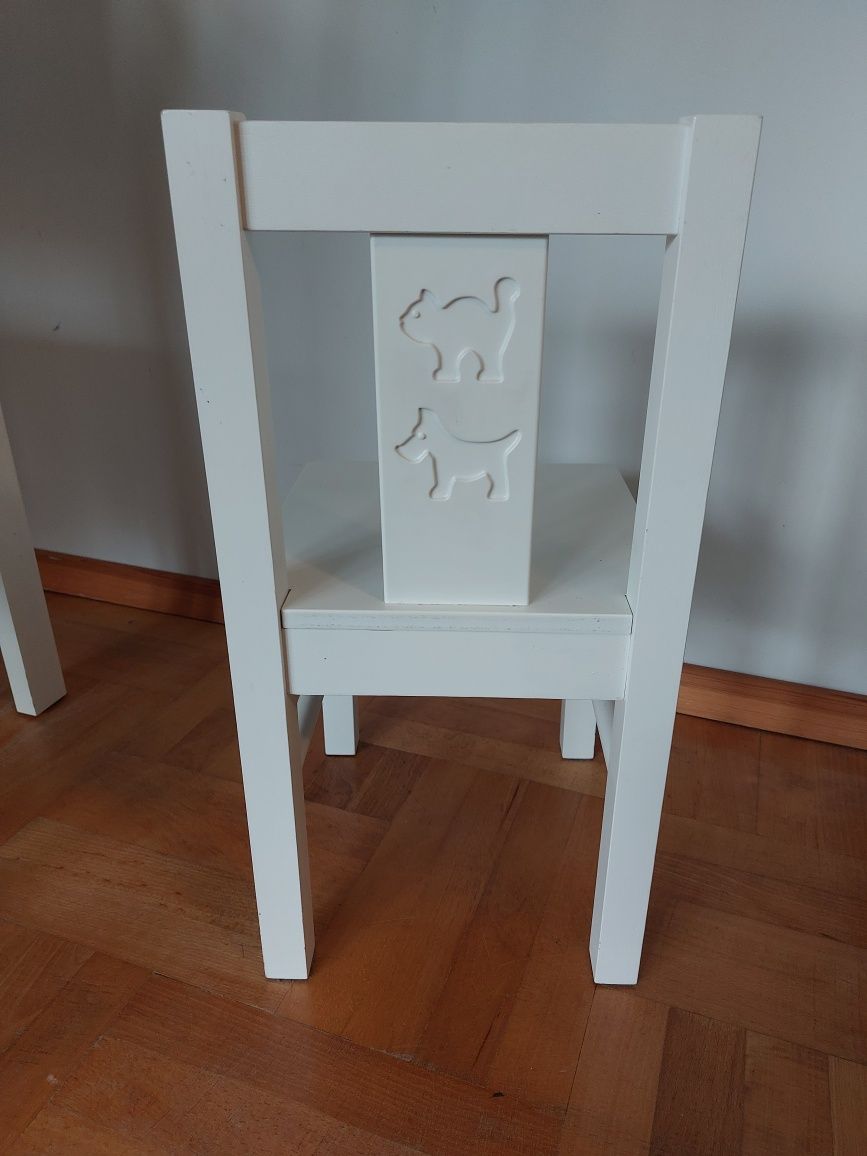 Krzesło Ikea dla dzieci Kritter białe