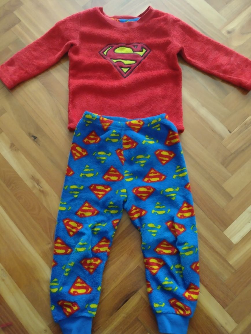 Piżamka polarowa PRIMARK 98 104 superman