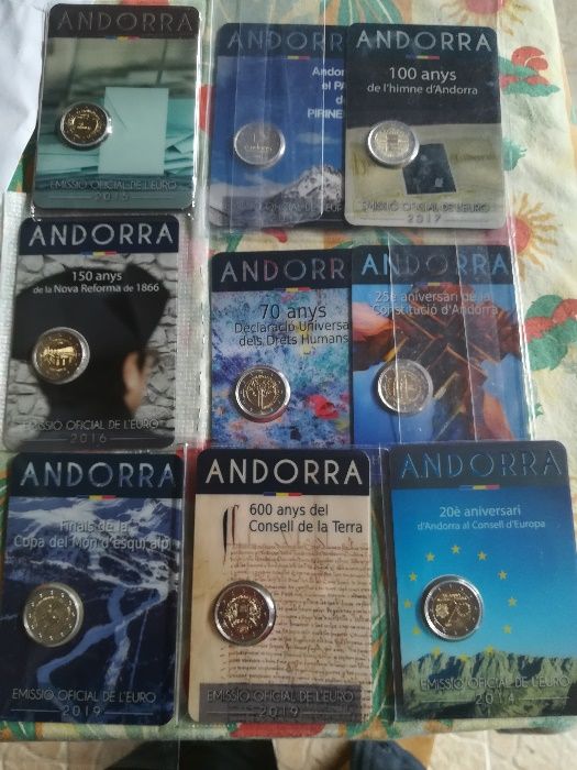 Moedas 2 Euros Andorra