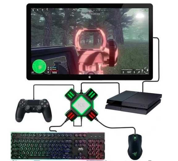 KX Keyboard Mouse Converter Adapter klawiatury