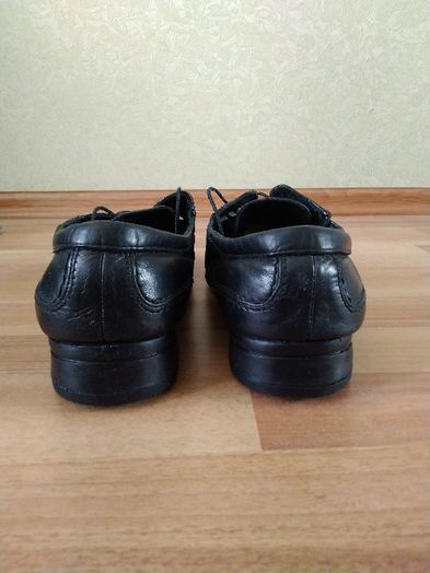 Черные мужские туфли, 45 размер, по стельке 29,5 см натуральная кожа!!