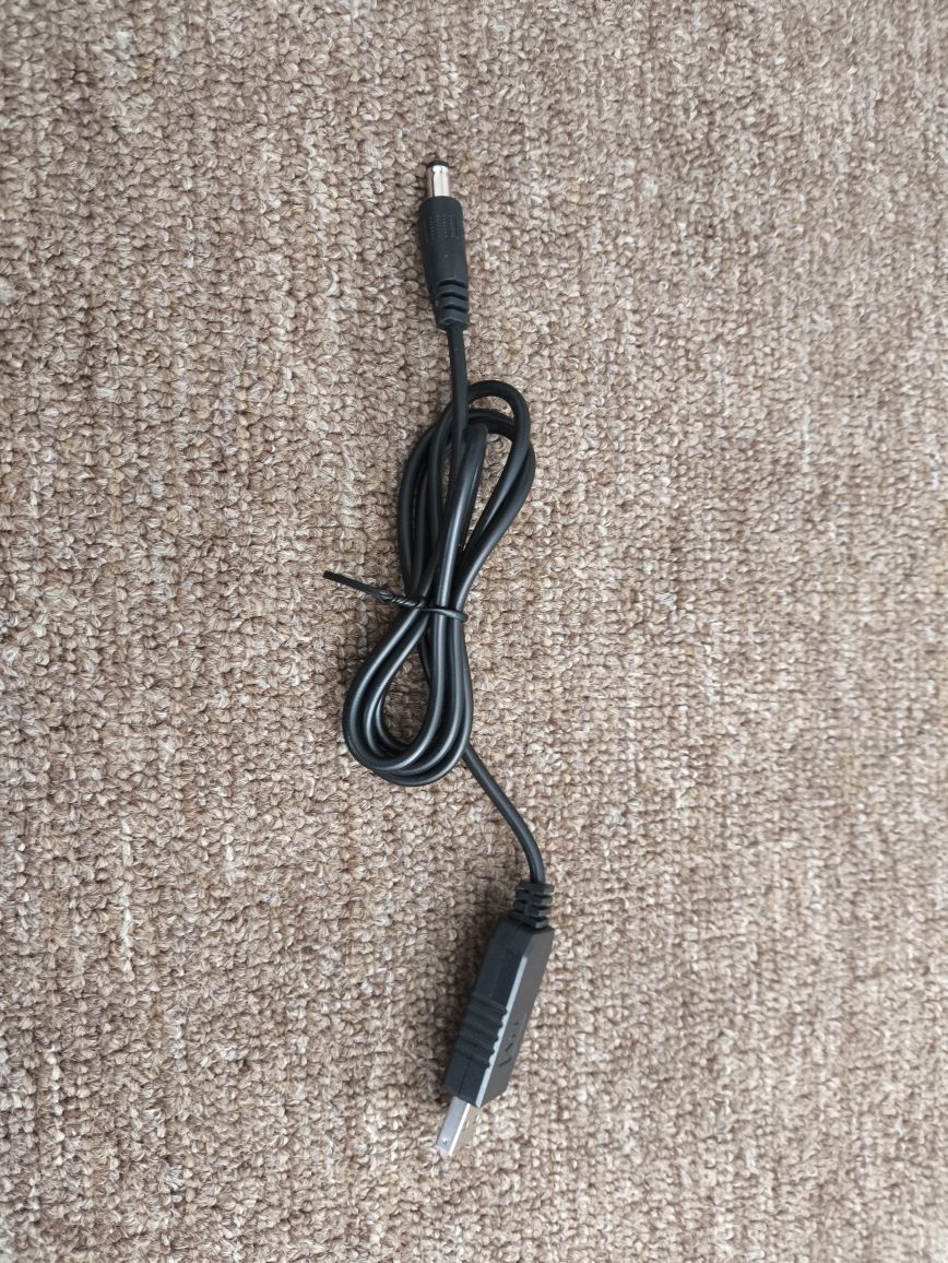 Кабель для роутера USB DC 5V to 12V 5.5x2.1 с преобразователем