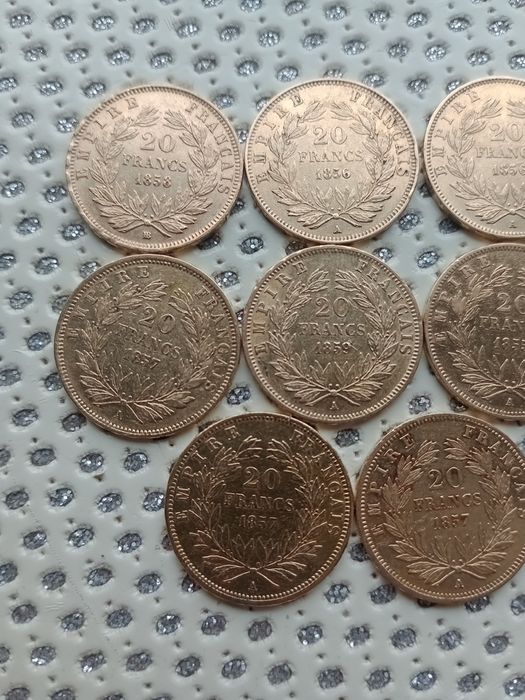 Moneta--10 Franków--1858-Francja.