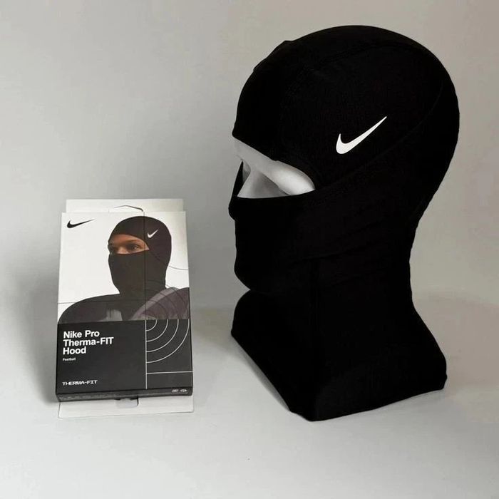 Балаклава nike pro Hyperwarm, чорна балаклава, Балаклава найк про
