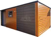 Schowek domek ogrodowy 4,5x2m + wiata 2m brama okno dach TS1085