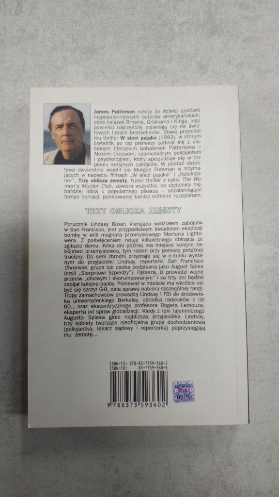 Trzy oblicza zemsty. James Patterson, Andrew Gross