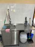 Bancada Inox com Lava-Loiças e Armário – 1400x650x880mm