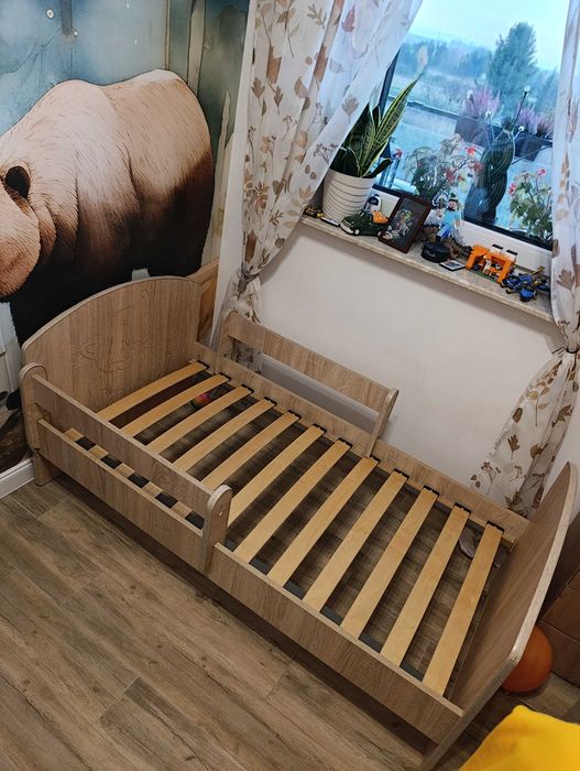 Łozko dziecięce 140x70cm dąb Sonoma