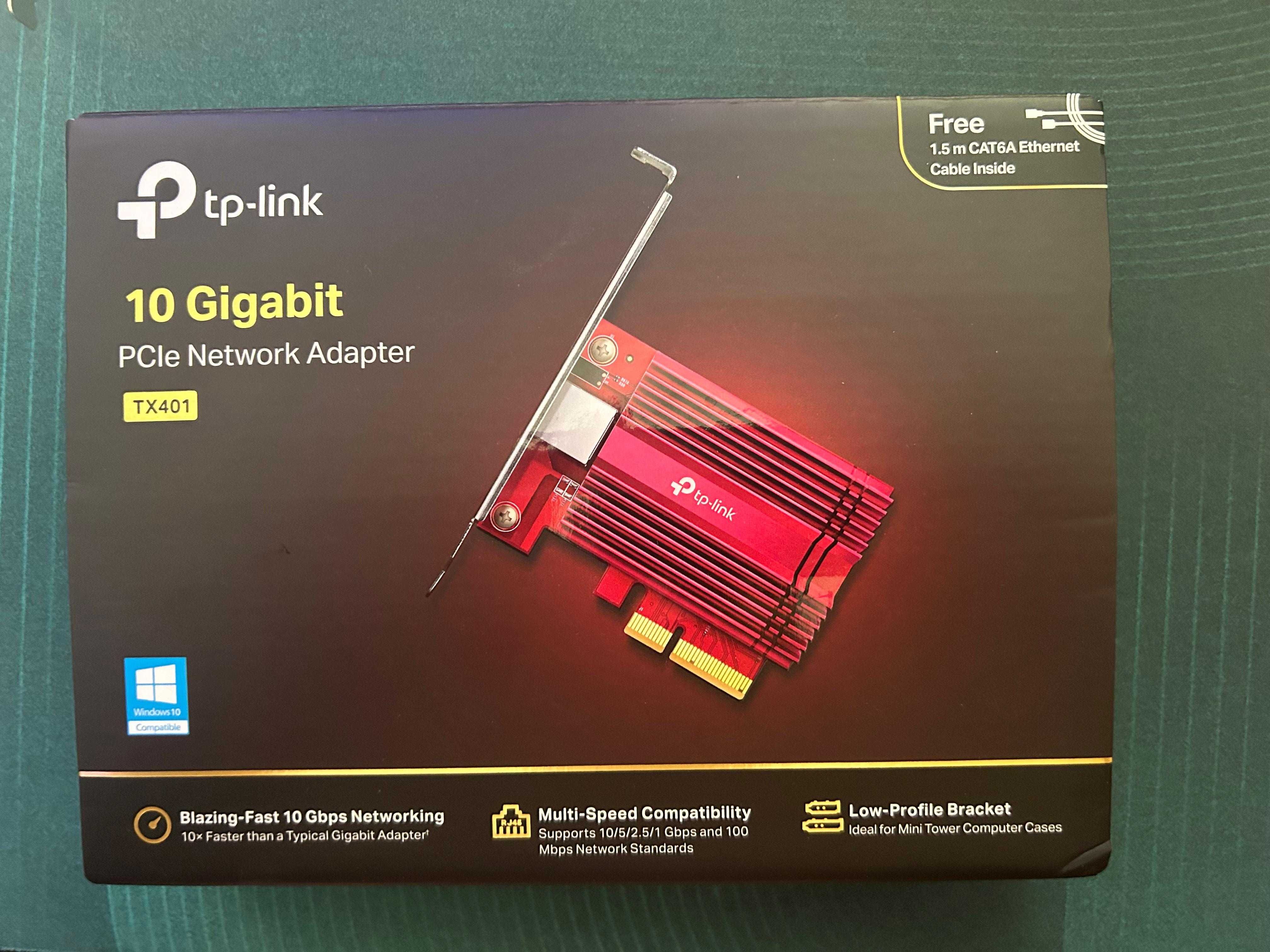 Placa de Rede PCIe 10 Gigabit TP-Link TX 401
