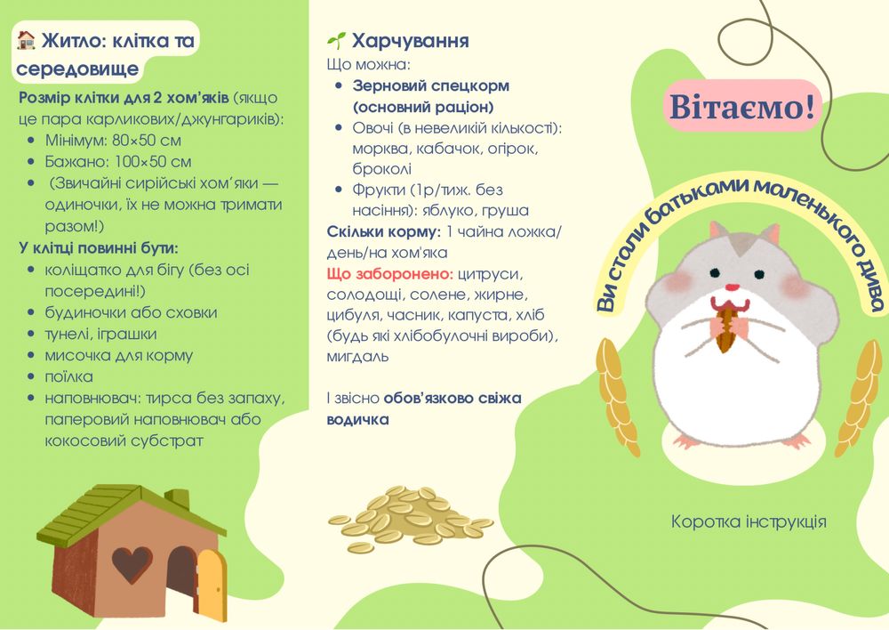 Хомʼяки джунгарики БЕЗКОШТОВНО