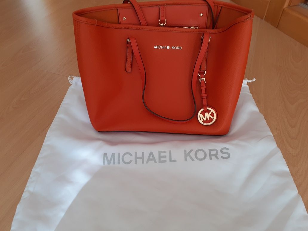 Mala Micheal Kors Tote Laranja