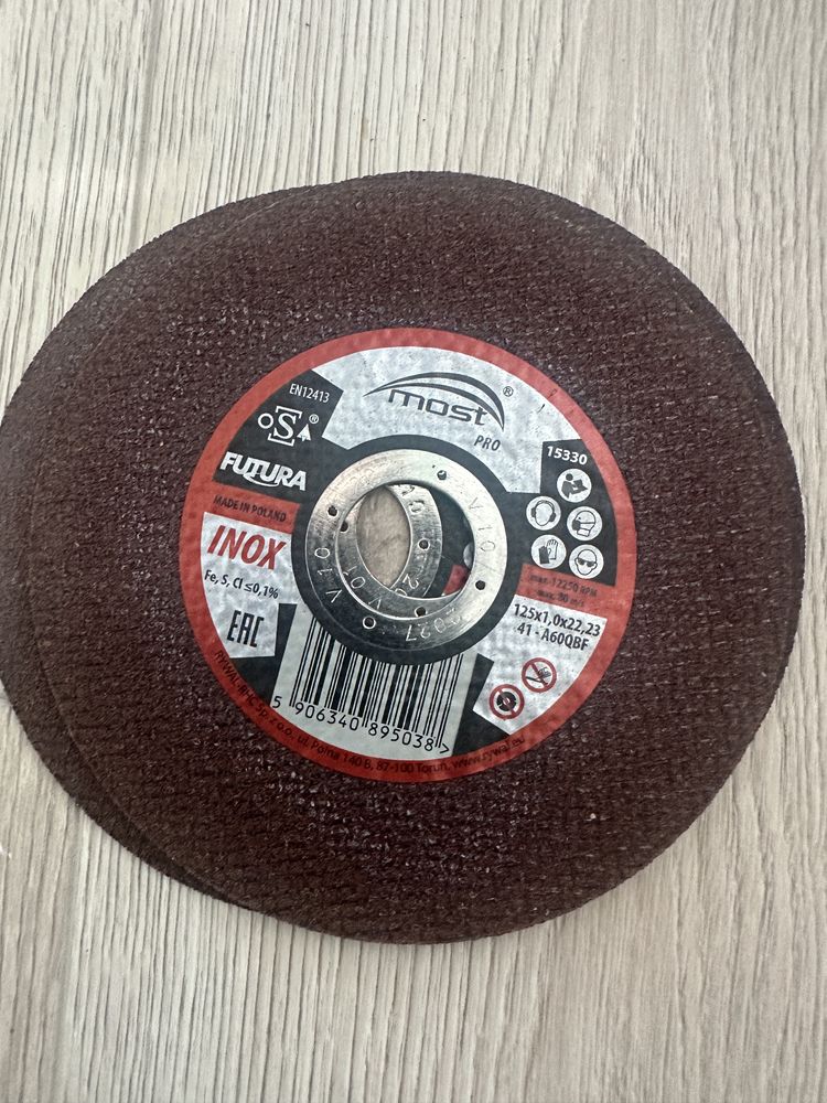 Tarcze do ciecia 125x1,0 22,23 most pro