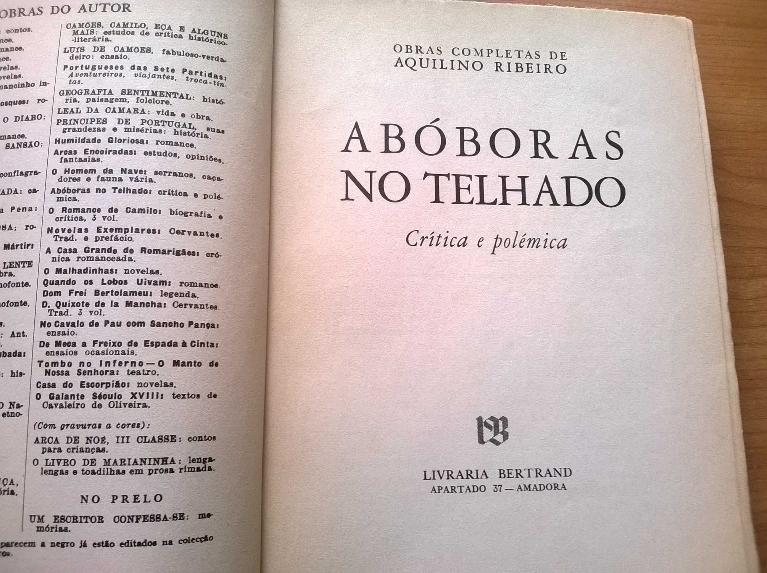 Abóboras no Telhado - Aquilino Ribeiro