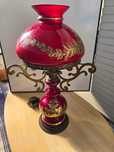 Candeeiro de porcelana vintage