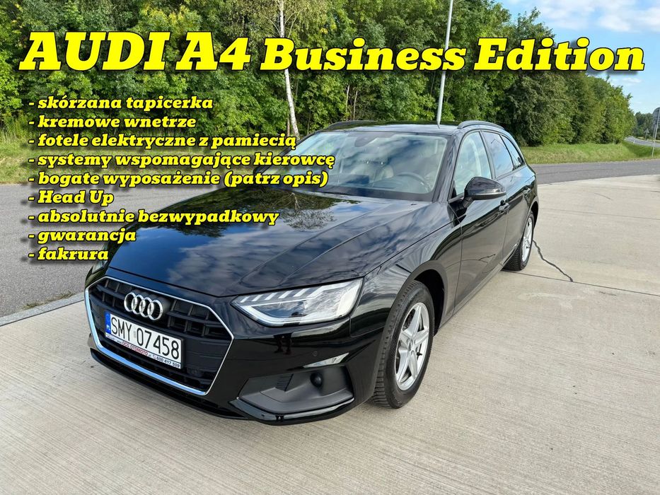 Audi A4 super wyposażenie, Head Up, radary, idealny stan