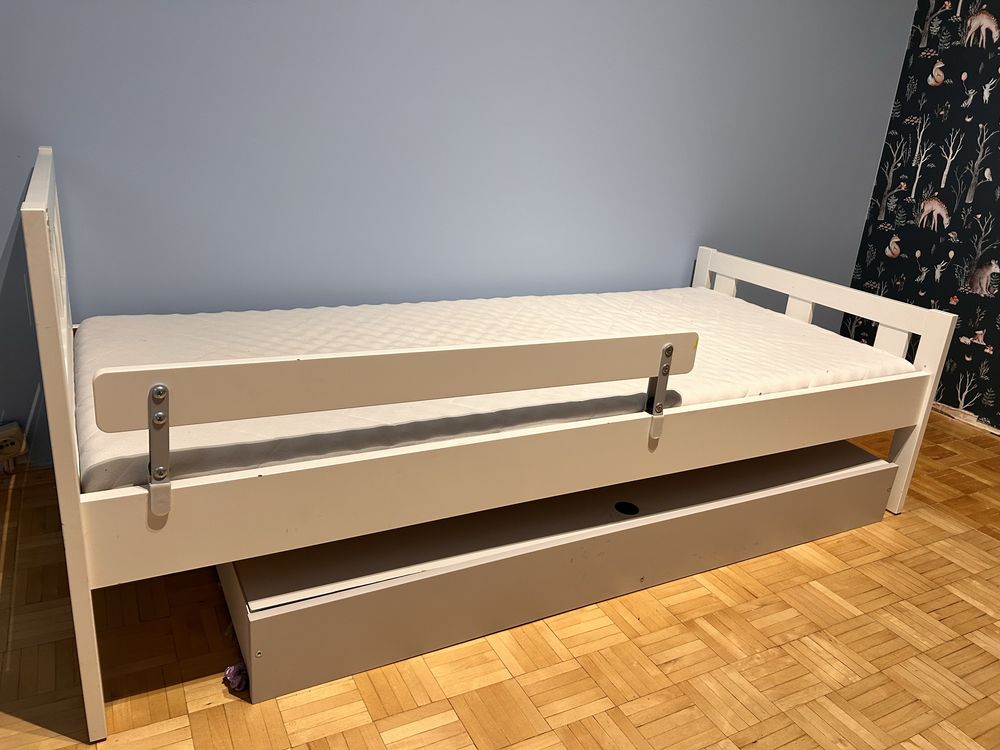 Lóżko dziciece ikea Kritter + szuflada