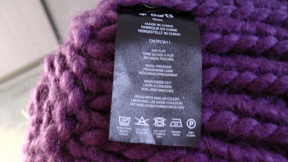 Barts czapka damska/dziewczęca Joanna Beanie fioletowy kolor one size