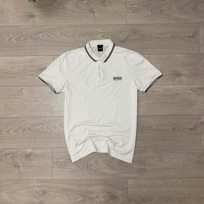 Стильна Біла Поло Футболка Хуго БОСС Hugo BOSS Regular Fit, розмір XL