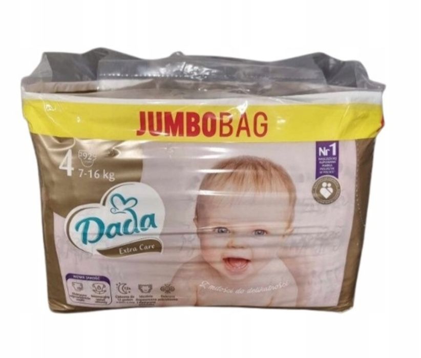 Pieluchy Dada Jumbo Bag 4 - 184 szt
