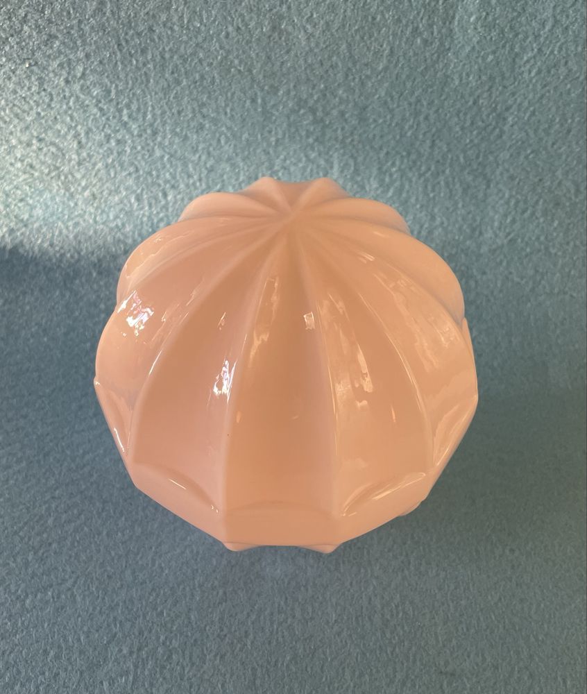 Globo opalino rosa antigo
