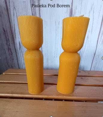 Świeca dekoracyjna z wosku pszczelego