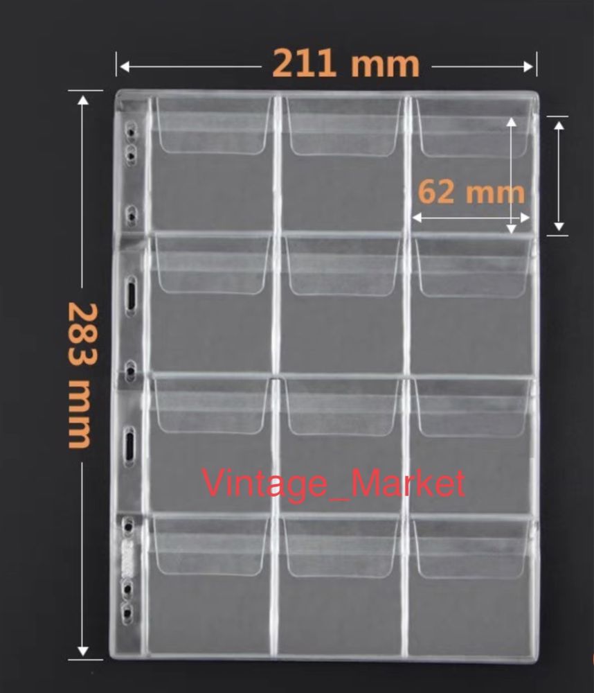 ЛИСТИ ДЛЯ МОНЕТ в альбом  280/210->29/29 = 35/35 = 45/45 = 62/62