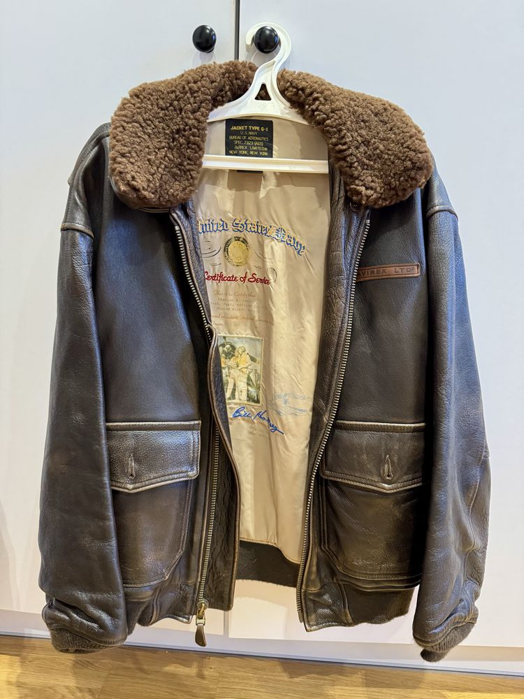 Куртка шкіряна Avirex G-1 BOMBER JACKET. Оригінал (куплена в США).