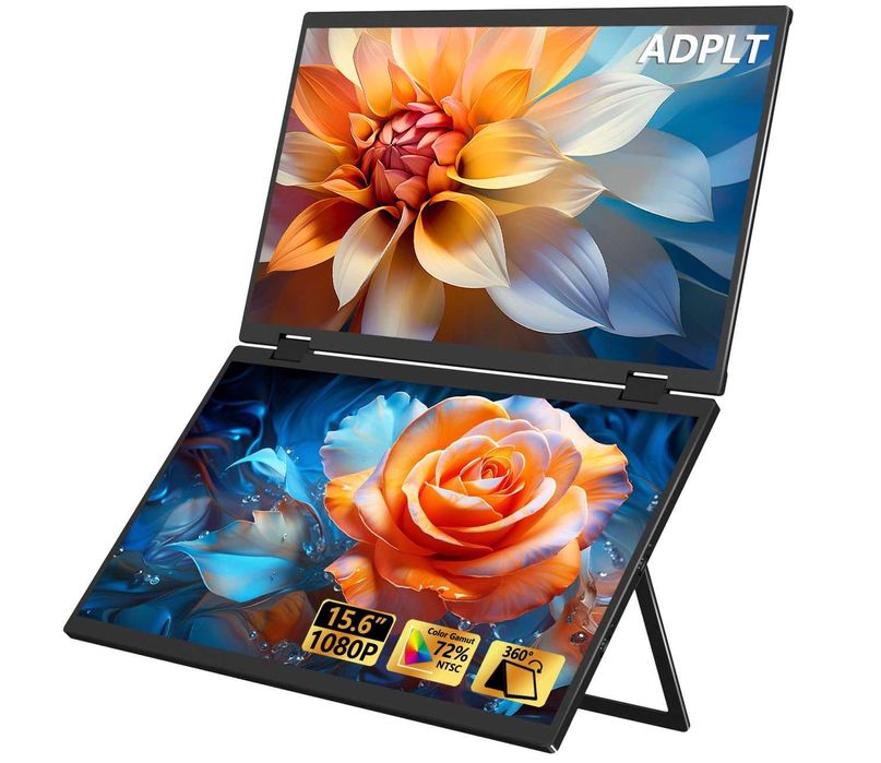 Портативный монитор с двумя экранами AdplT 15.6" FHD|IPS|USB C|HDMI