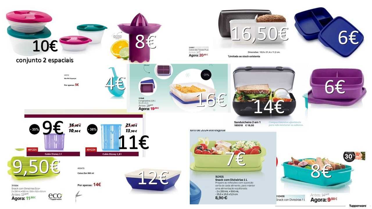 Artigos Tupperware - liquidação de stock