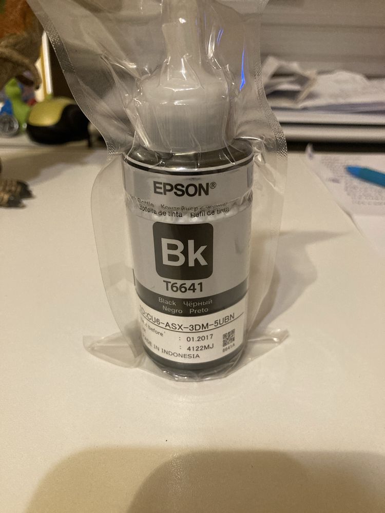 Чорнило Epson T6641 чорне