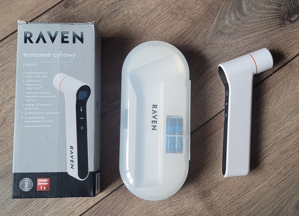 Termometr bezdotykowy Raven ETBD003