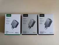 Ugreen 100W gan зарядка телефон айфон зарядне в прикурювач 130W югрін
