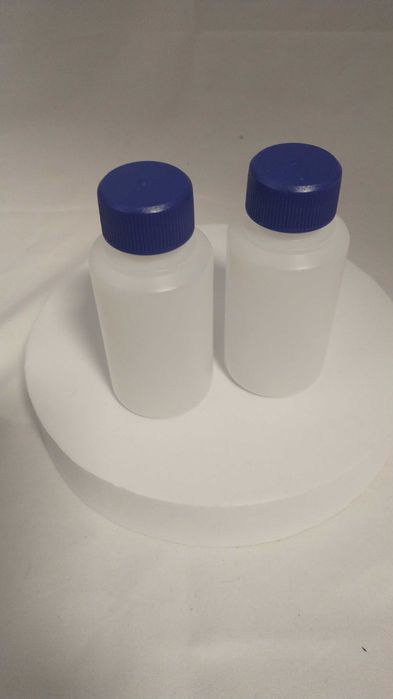 2x Butelka PE Butelka na próbkę, 100 ml,